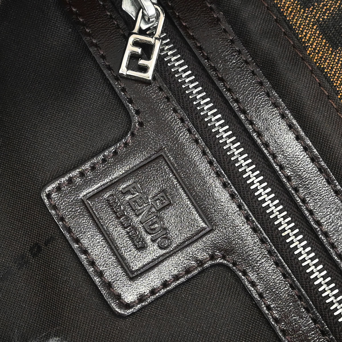 Fendi Brown Zucca Baguette Handbag