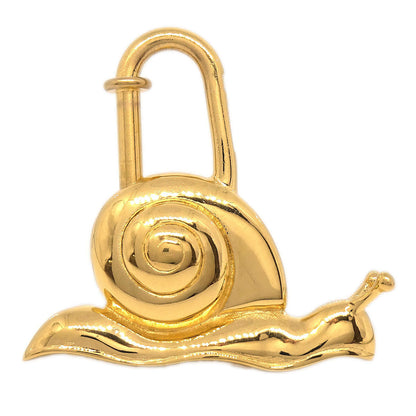 Hermes 1995 Snail Annee De la Route Cadena Gold Small Good
