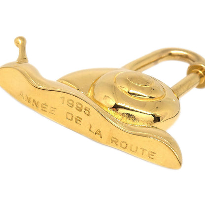 Hermes 1995 Snail Annee De la Route Cadena Gold Small Good