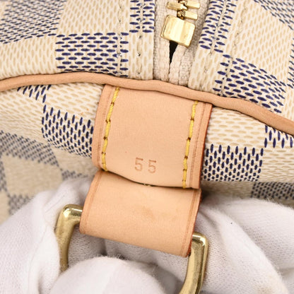 Louis Vuitton Damier Azur Keepall Bandouliere 55 Duffle Bag N41429