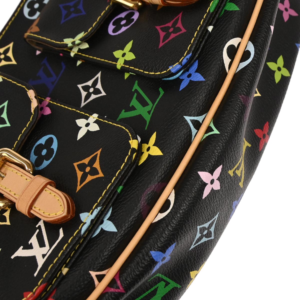 Louis Vuitton Black Multicolor Lodge PM Shoulder Bag M40054