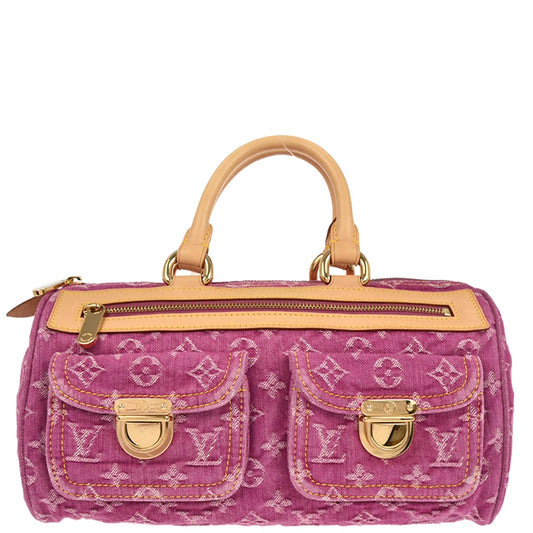 Louis Vuitton Pink Monogram Denim Neo Speedy Handbag M95214