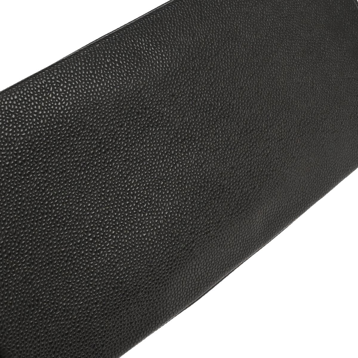 Chanel 2002-2003 Black Caviar Skin Medallion Tote Handbag