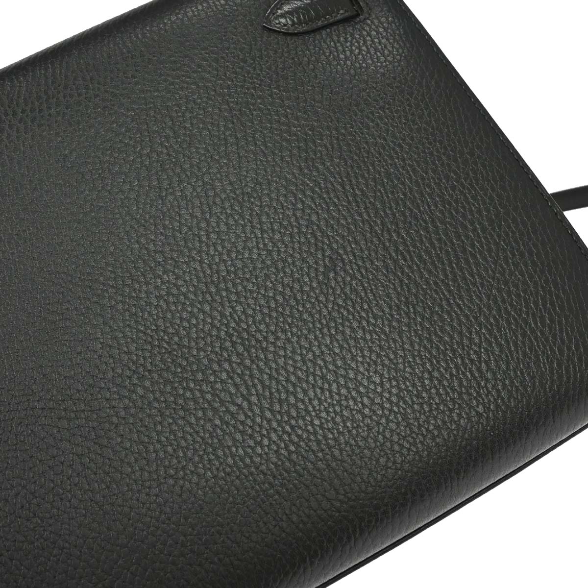 Hermes Black Ardennes Kelly 28 Sellier 2way Shoulder Handbag