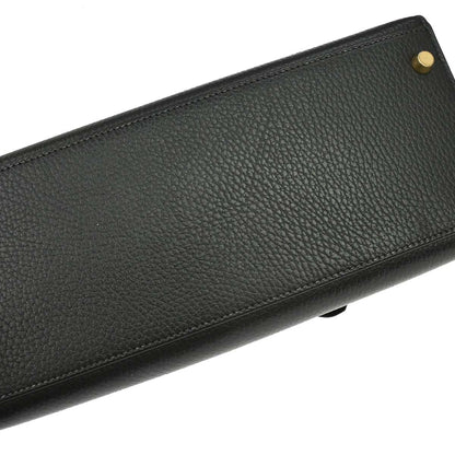 Hermes Black Ardennes Kelly 28 Sellier 2way Shoulder Handbag