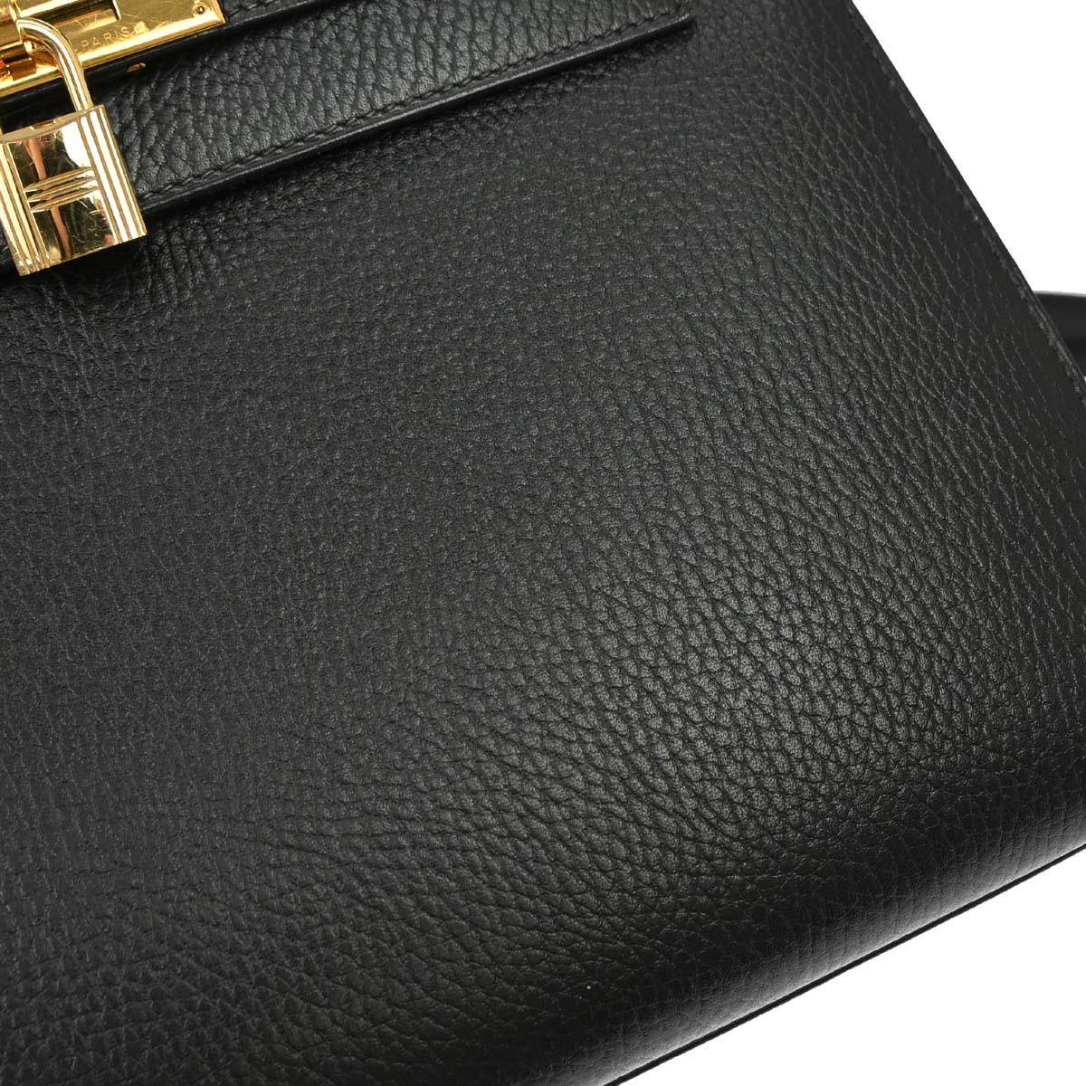 Hermes Black Ardennes Kelly 28 Sellier 2way Shoulder Handbag