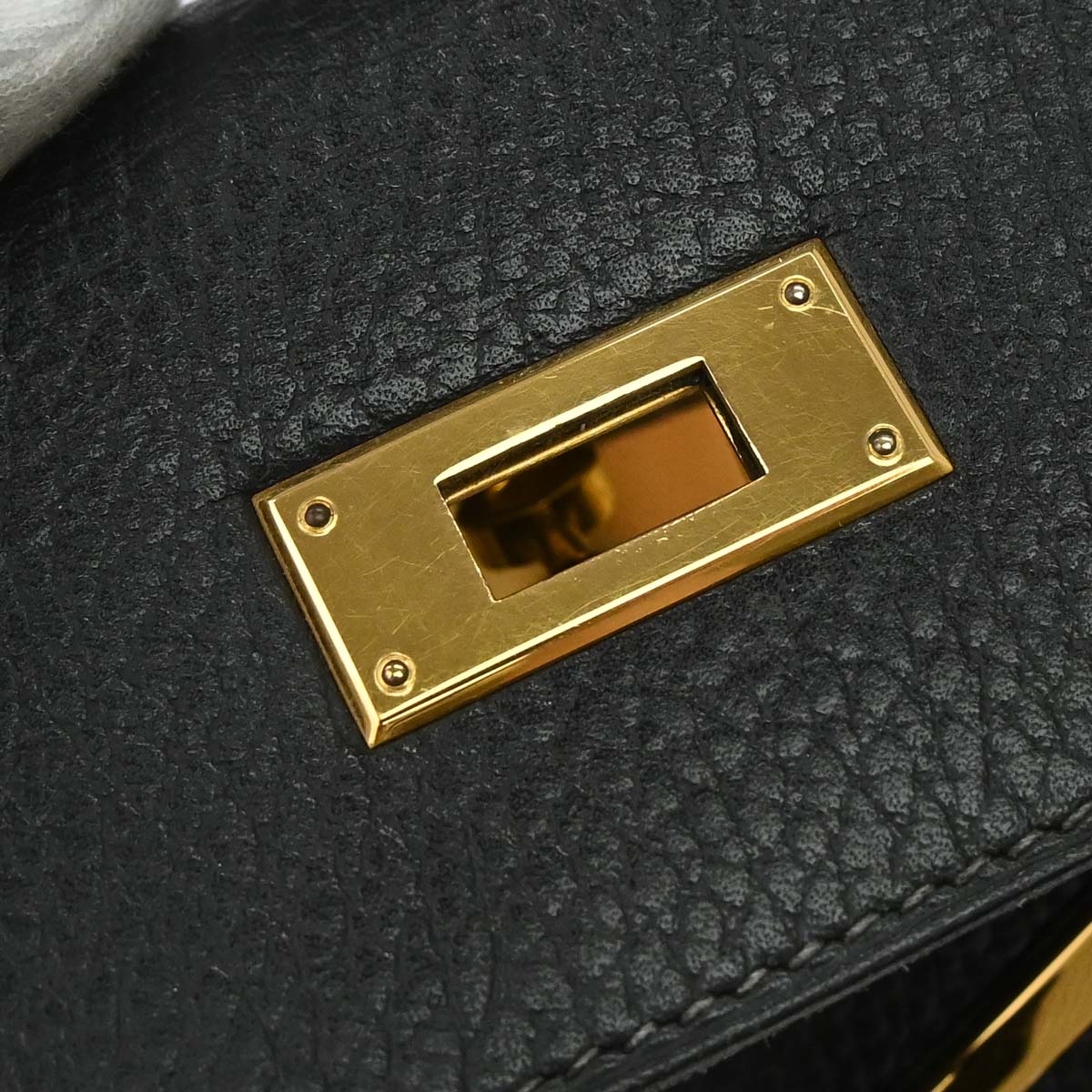 Hermes Black Ardennes Kelly 28 Sellier 2way Shoulder Handbag
