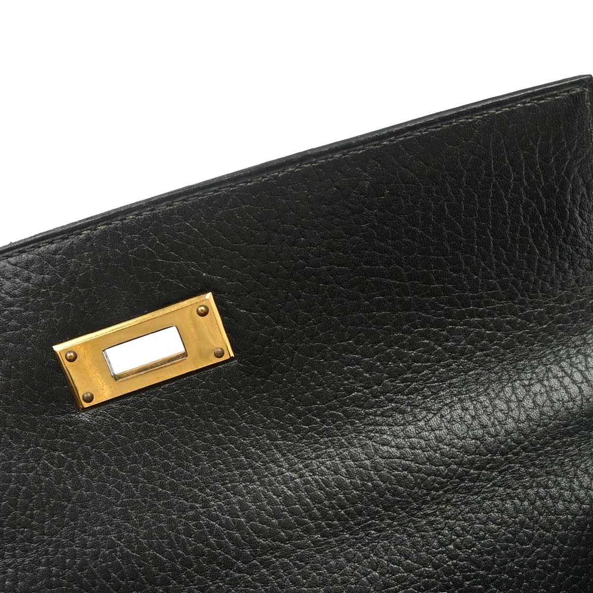 Hermes Black Ardennes Kelly 28 Sellier 2way Shoulder Handbag