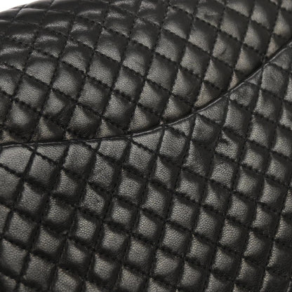 Chanel 1994-1996 Black Lambskin Single Flap Shoulder Bag