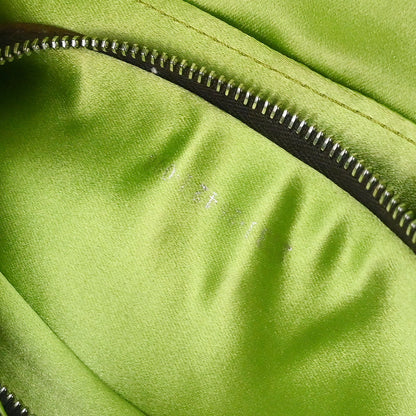 Fendi Navy Denim Floral Baguette Handbag