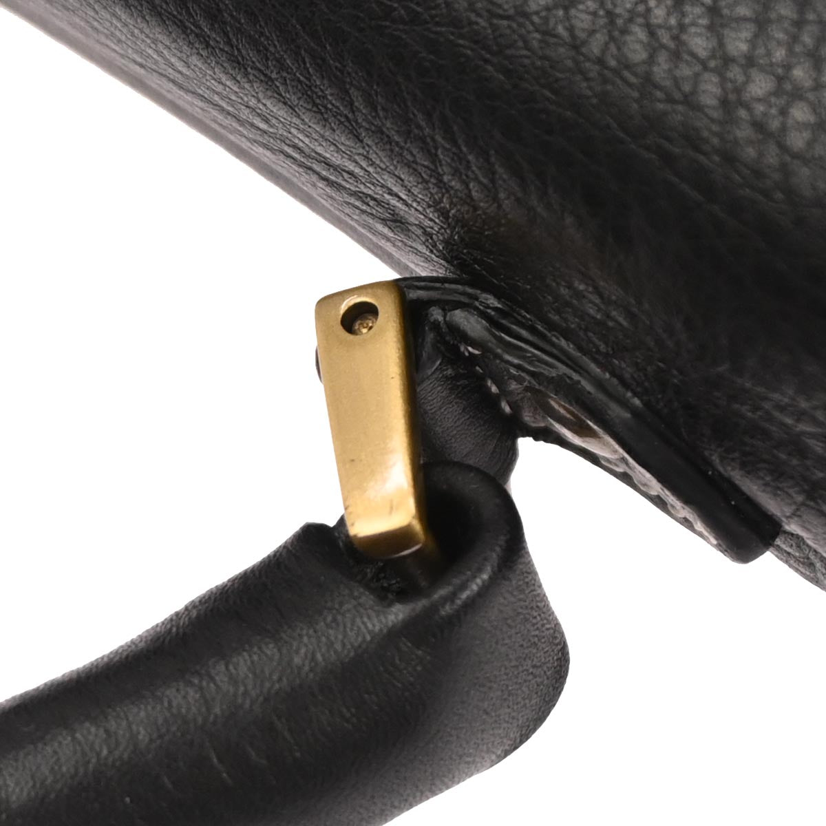 Christian Dior Black Saddle 2way Shoulder Handbag