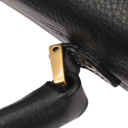 Christian Dior Black Saddle 2way Shoulder Handbag