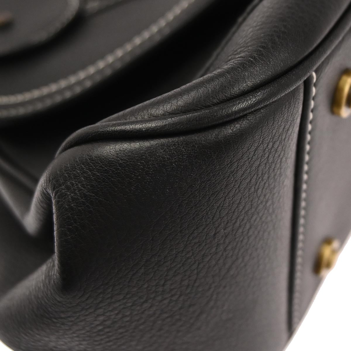 Christian Dior Black Saddle 2way Shoulder Handbag