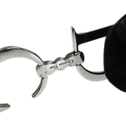 Christian Dior Black Velvet Beaded Saddle Handbag