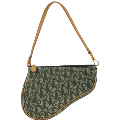 Christian Dior Green Trotter Saddle Handbag