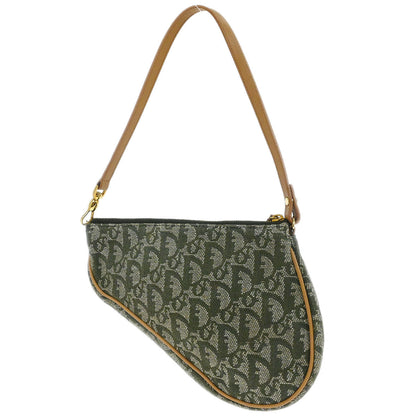 Christian Dior Green Trotter Saddle Handbag