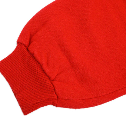 Chanel Long Sleeve Top Sweater Red #M