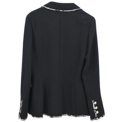 Chanel Emblem Single Breasted Jacket Black