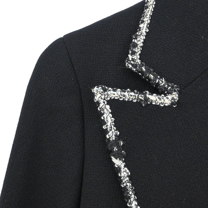 Chanel Emblem Single Breasted Jacket Black