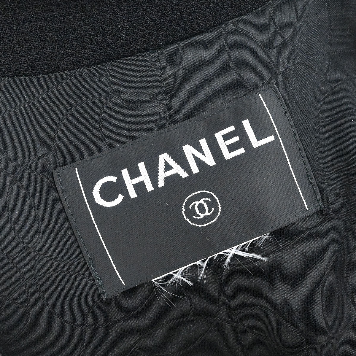 Chanel Emblem Single Breasted Jacket Black