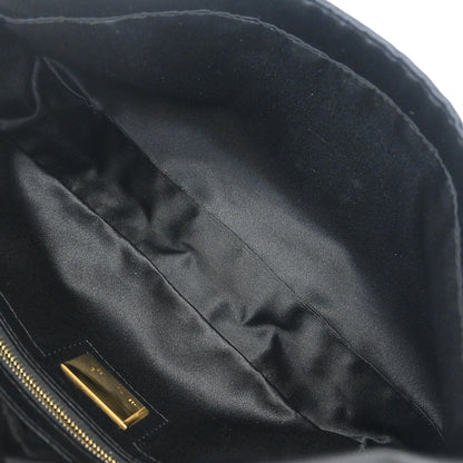 Fendi * Black Satin Baguette Handbag