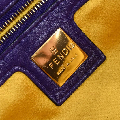 Fendi Purple Suede Baguette Handbag