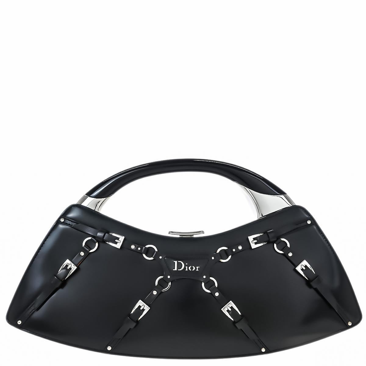 Christian Dior 2003 Black Bondage Handbag
