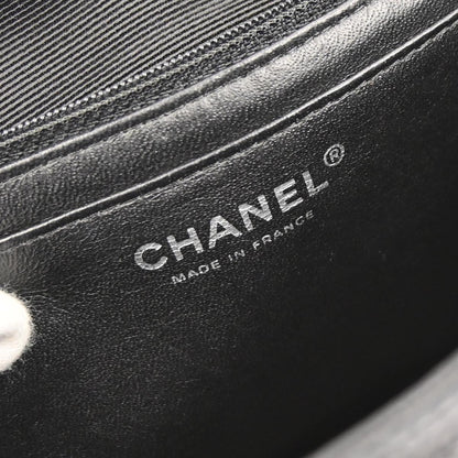 Chanel 2006-2008 Black Caviar Skin Jumbo Shoulder Bag