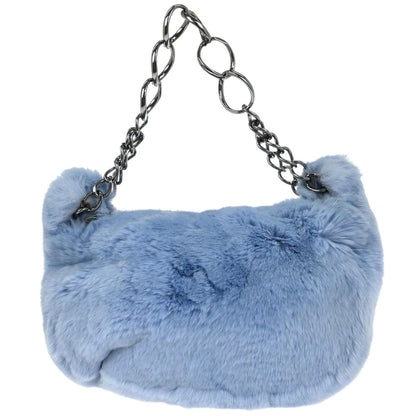 Chanel * Blue Lapin Fur Handbag
