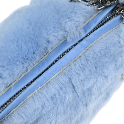 Chanel * Blue Lapin Fur Handbag