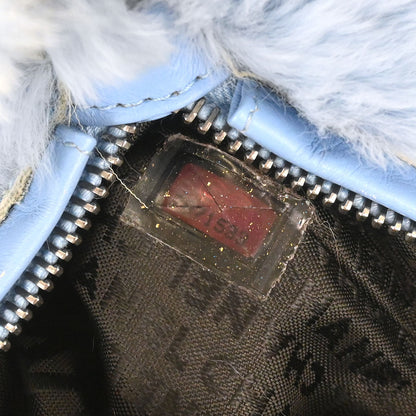 Chanel * Blue Lapin Fur Handbag