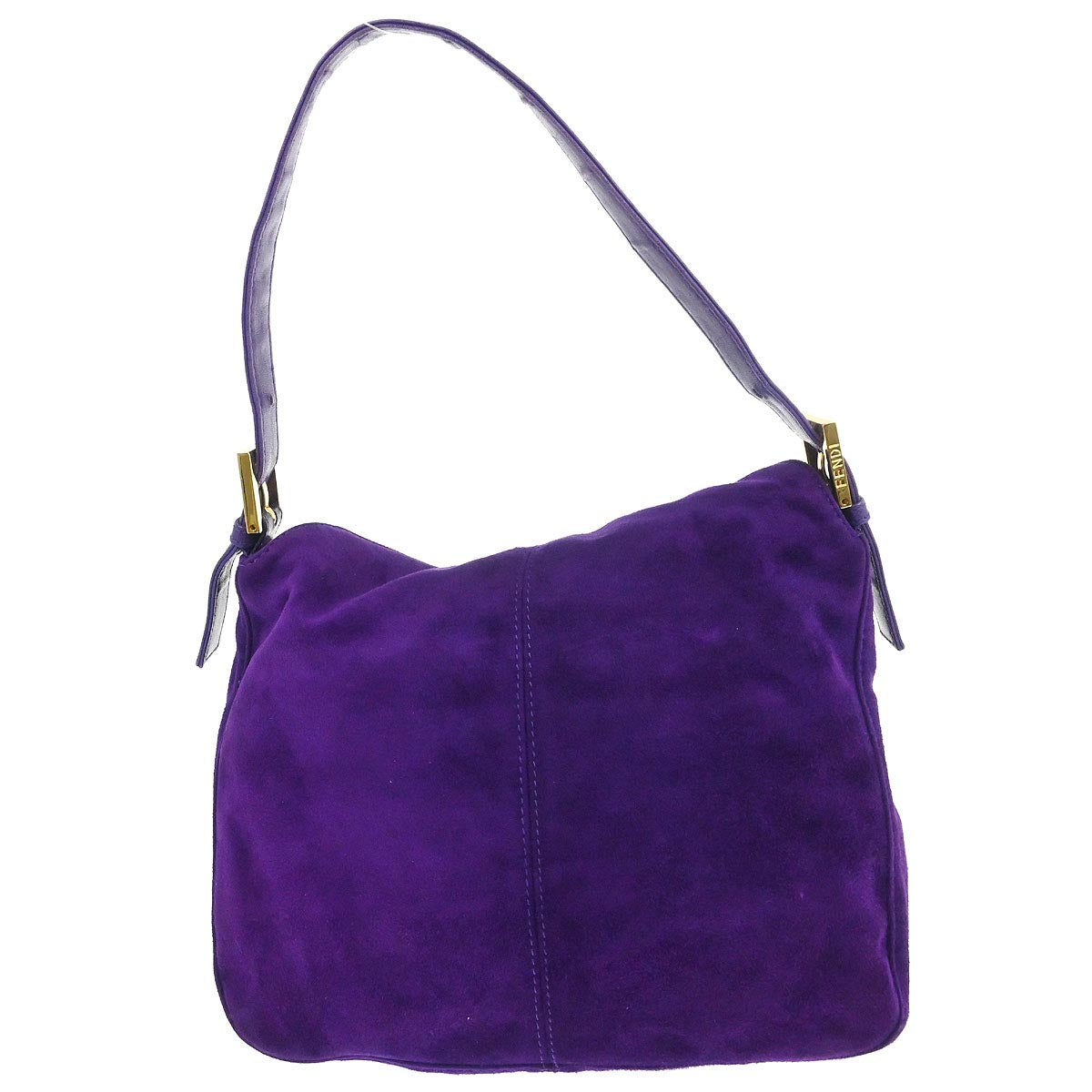 Fendi Purple Suede Handbag