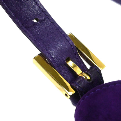 Fendi Purple Suede Handbag