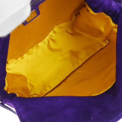 Fendi Purple Suede Handbag