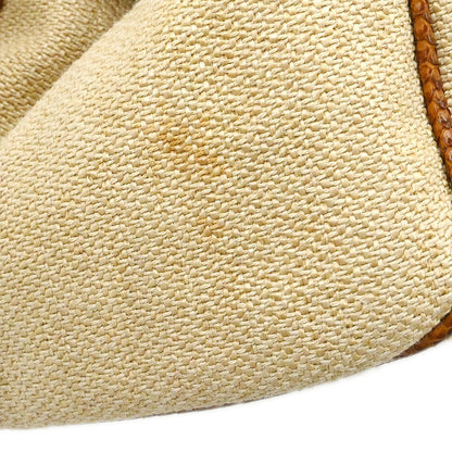 Christian Dior * Beige Canvas Python Handbag