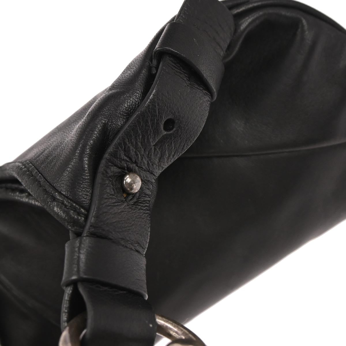 Yves Saint Laurent Black Small Mombasa Hobo Handbag