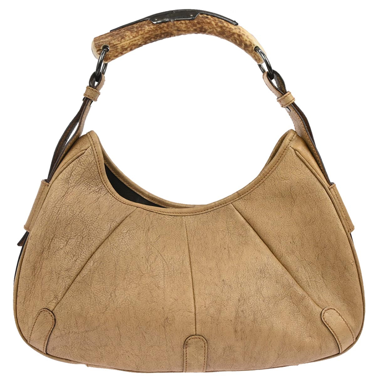 Yves Saint Laurent Beige Medium Mombasa Hobo Handbag