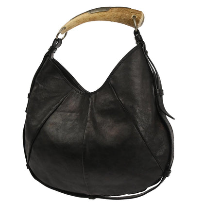 Yves Saint Laurent Black Medium Mombasa Hobo Handbag