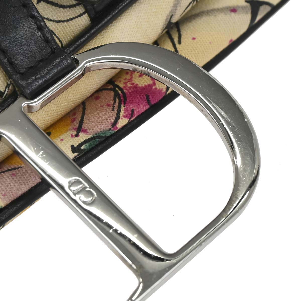 Christian Dior Beige Canvas John Galliano Saddle Handbag