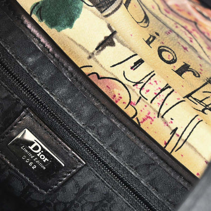 Christian Dior Beige Canvas John Galliano Saddle Handbag