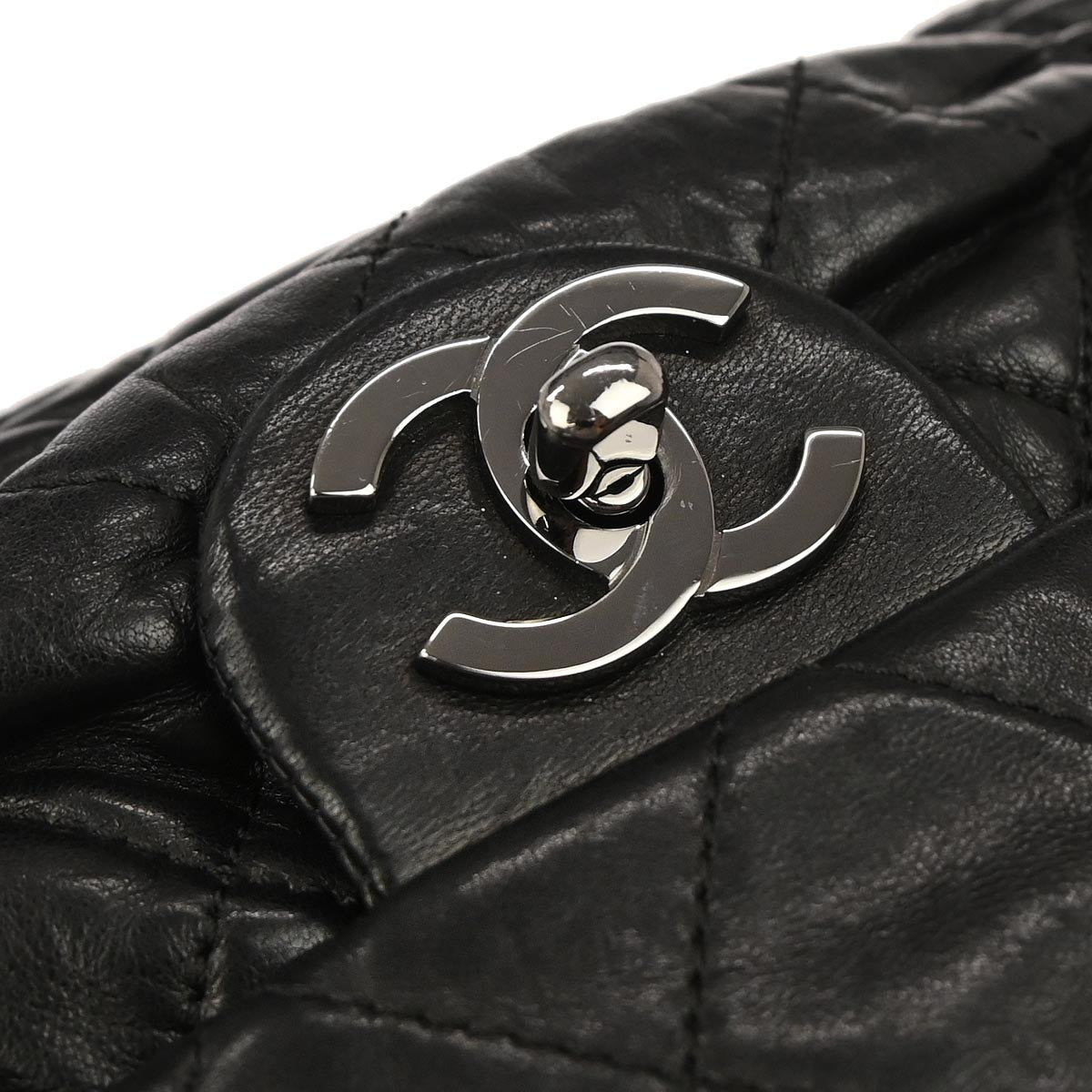 Chanel 2006-2008 Black Lambskin Handbag
