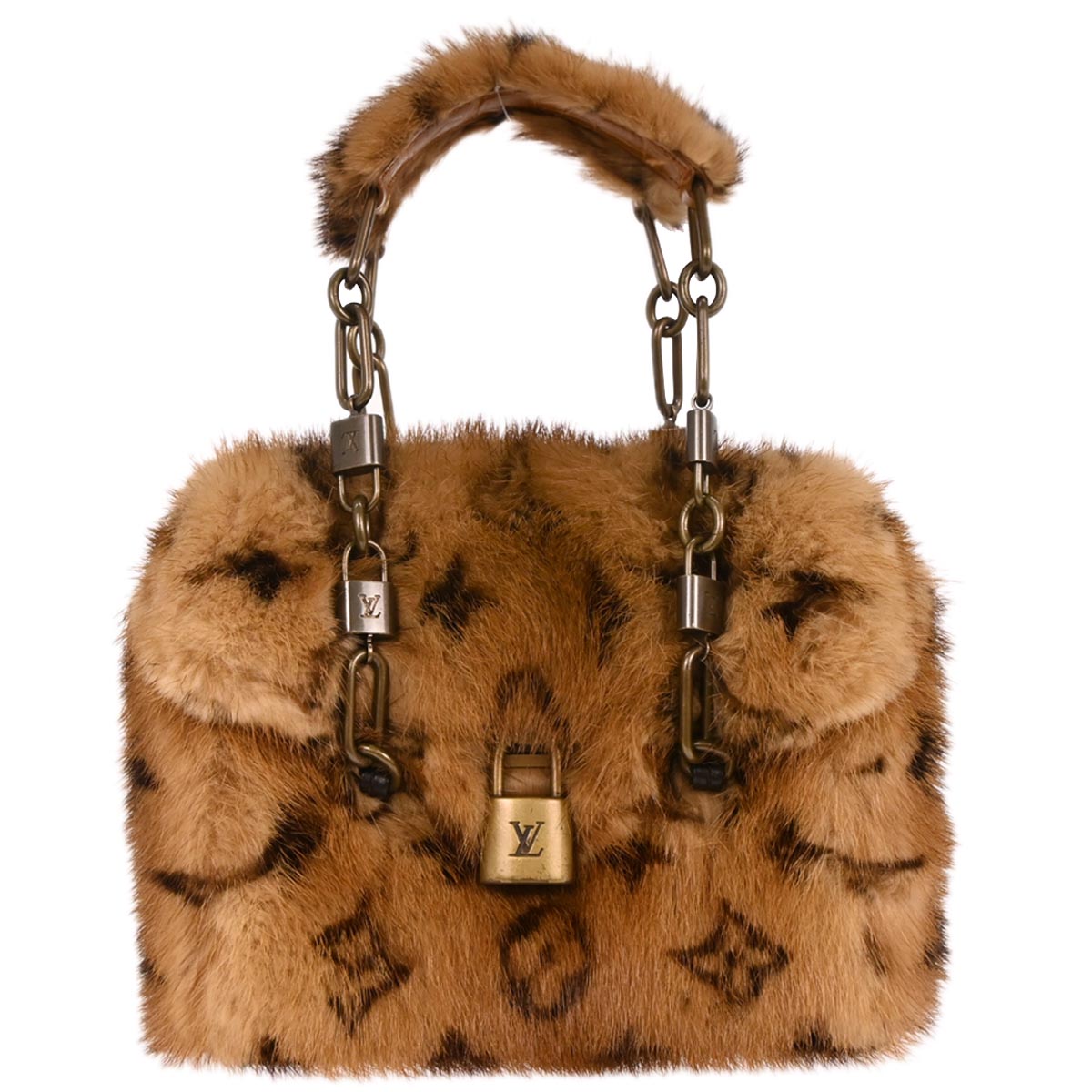 Louis Vuitton * Brown Monogram Mink Mini Papillon Handbag M71944