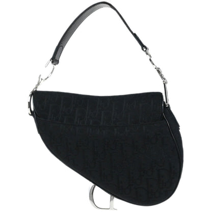 Christian Dior Black Trotter Saddle Handbag
