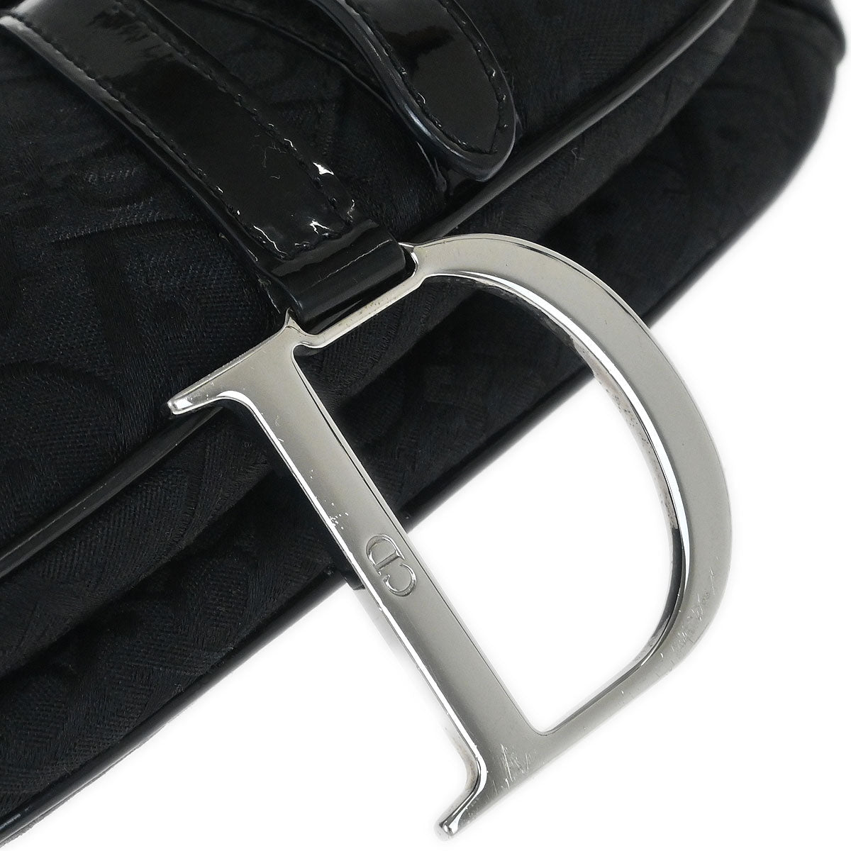 Christian Dior Black Trotter Saddle Handbag