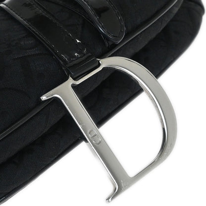 Christian Dior Black Trotter Saddle Handbag