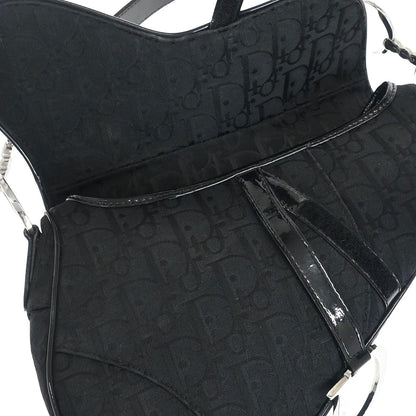 Christian Dior Black Trotter Saddle Handbag