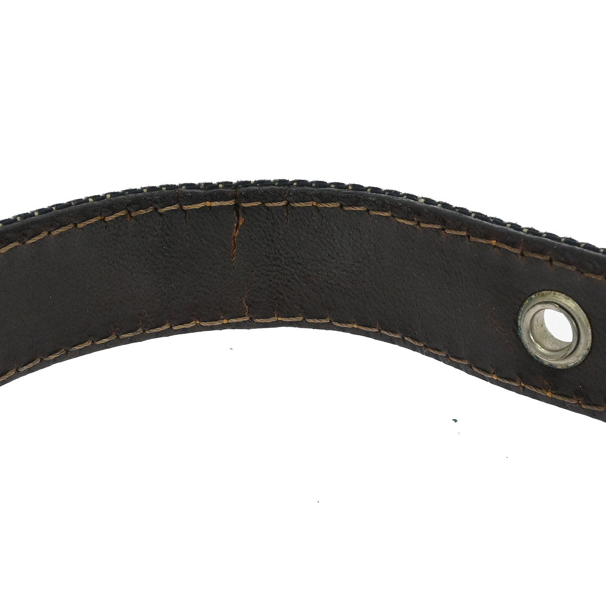 Fendi Navy Denim Floral Baguette Handbag