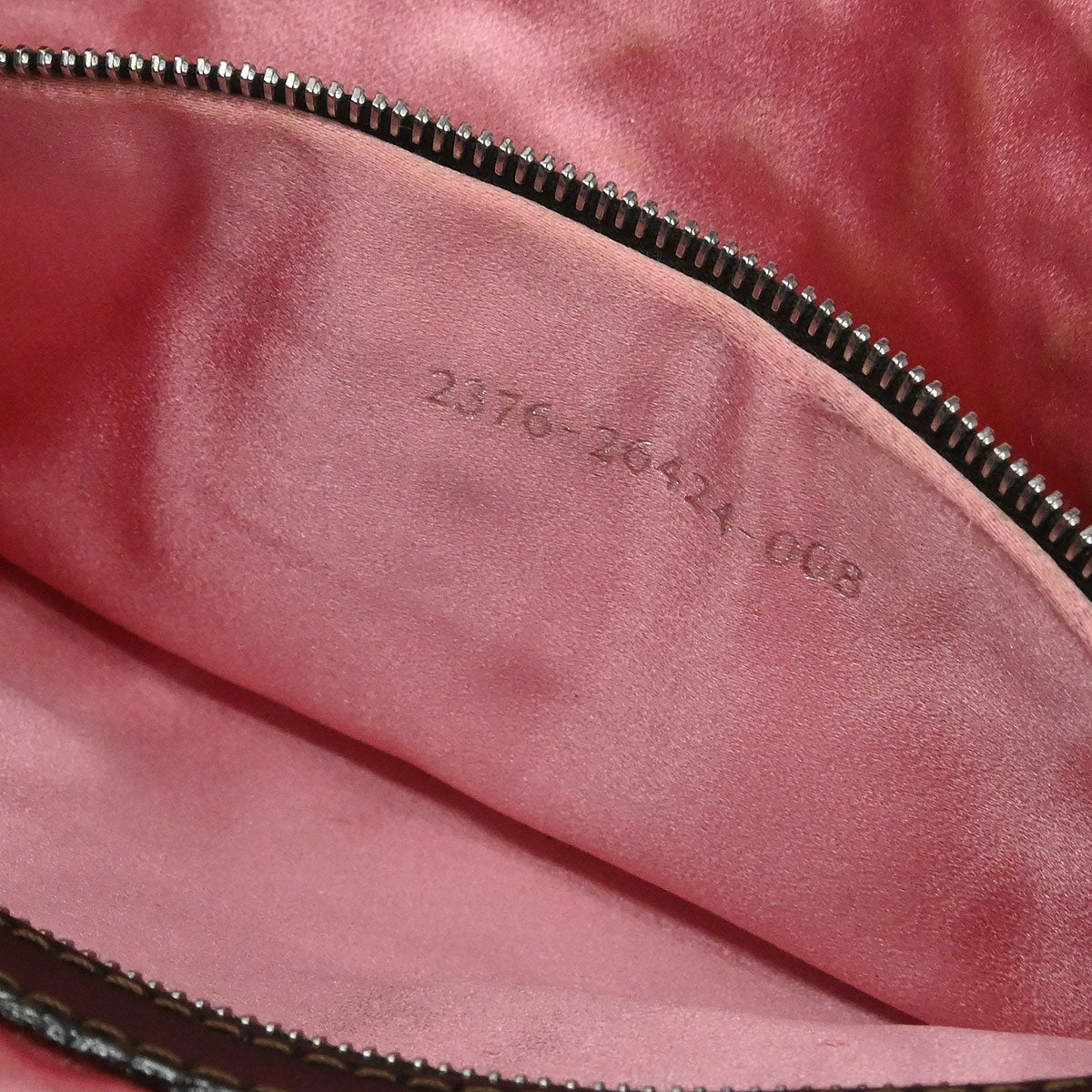 Fendi Navy Denim Floral Baguette Handbag