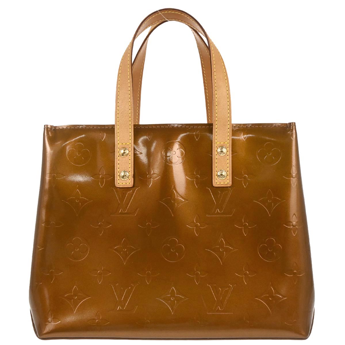 Louis Vuitton Bronze Vernis Reade PM Tote Handbag M91146