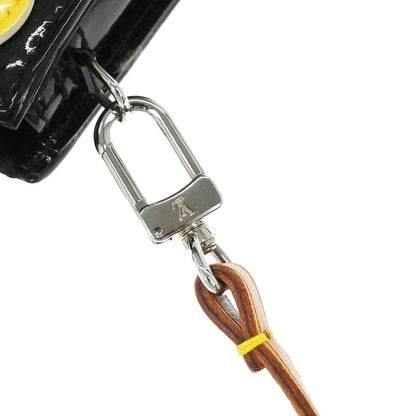 Louis Vuitton 2001 Black Vernis Flower Lexington Handbag M92245